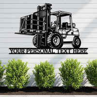 Custom Forklift Metal Sign