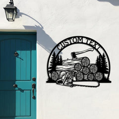 Custom Lumberjack Metal Sign