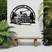 Custom Lumberjack Metal Sign