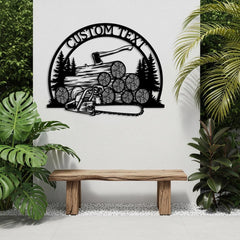Custom Lumberjack Metal Sign