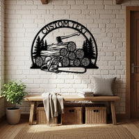Custom Lumberjack Metal Sign