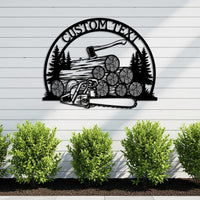 Custom Lumberjack Metal Sign