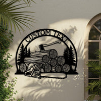 Custom Lumberjack Metal Sign
