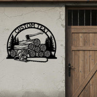 Custom Lumberjack Metal Sign
