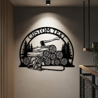 Custom Lumberjack Metal Sign
