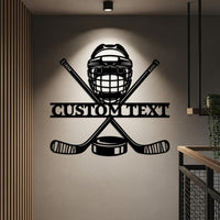 Custom Hockey Name Sign