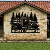 Custom Logging Truck Sign