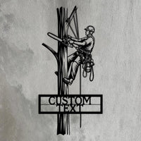 Custom Tree Arborist Metal Sign