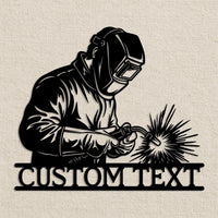 Custom Welder Metal Sign