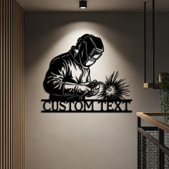 Custom Welder Metal Sign