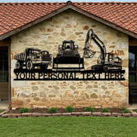 Custom Construction Equipment Sign