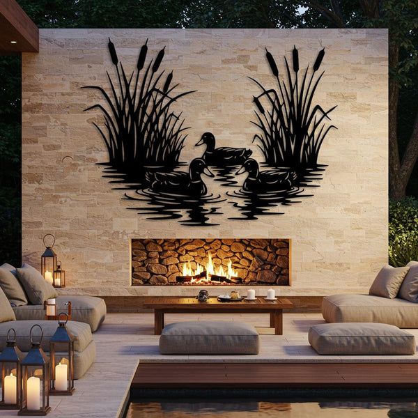 Duck Pond Metal Wall Art