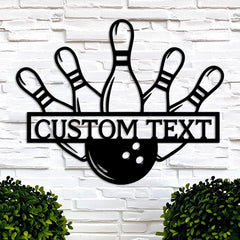 Custom Bowling Metal Sign