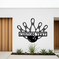 Custom Bowling Metal Sign