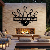 Custom Bowling Metal Sign