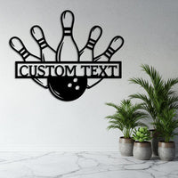 Custom Bowling Metal Sign