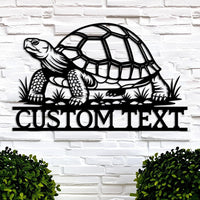 Custom Tortoise Metal Sign