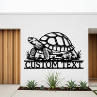 Custom Tortoise Metal Sign