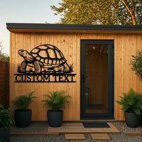 Custom Tortoise Metal Sign