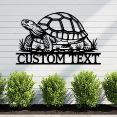 Custom Tortoise Metal Sign