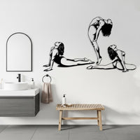 Yoga Woman Metal Wall Art