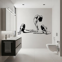 Yoga Woman Metal Wall Art