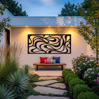 Oversized Abstract Outdoor Metal Wall Art