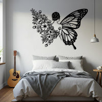 Butterfly Woman Metal Wall Art