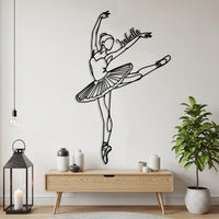 Personalized Ballerina Metal Wall Art