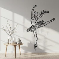 Personalized Ballerina Metal Wall Art