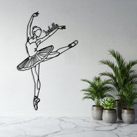 Personalized Ballerina Metal Wall Art