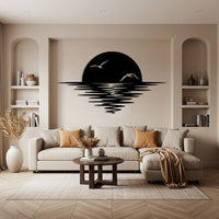 Metal Coastal Living Room Decor