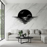 Metal Coastal Living Room Decor