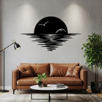 Metal Coastal Living Room Decor