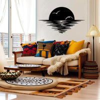 Metal Coastal Living Room Decor