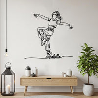 Personalized Hip Hop Dancer Metal Wall Art