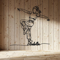 Personalized Hip Hop Dancer Metal Wall Art