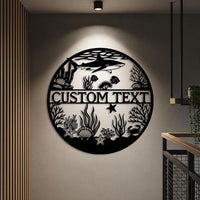 Custom Ocean Metal Sign