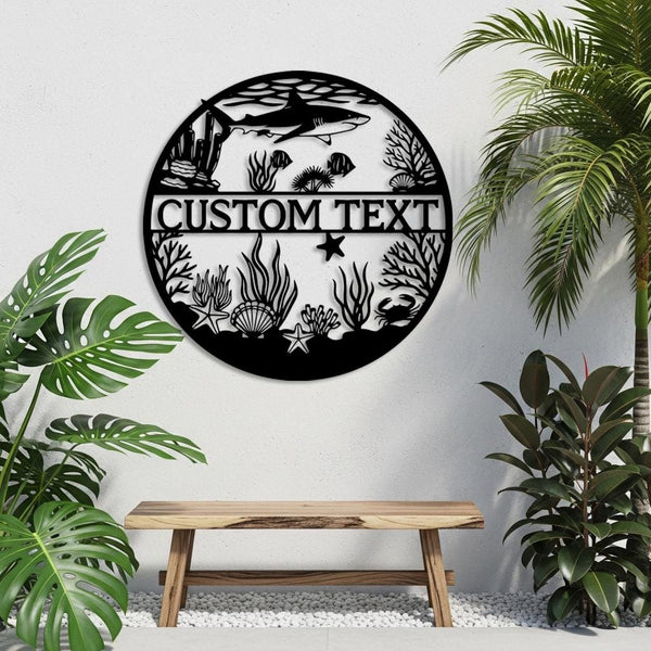 Custom Ocean Metal Sign