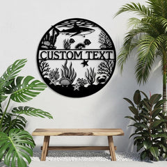 Custom Ocean Metal Sign