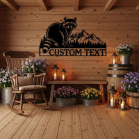 Custom Raccoon Metal Sign