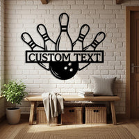 Custom Bowling Metal Sign