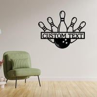Custom Bowling Metal Sign
