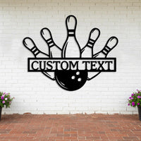 Custom Bowling Metal Sign