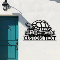 Custom Tortoise Metal Sign