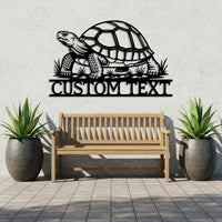 Custom Tortoise Metal Sign