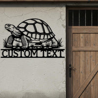 Custom Tortoise Metal Sign
