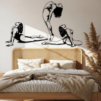 Yoga Woman Metal Wall Art