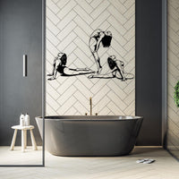 Yoga Woman Metal Wall Art