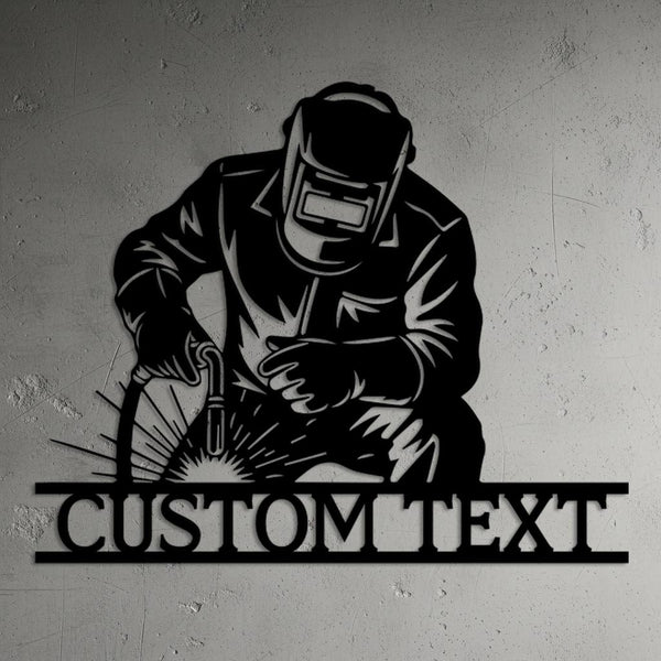 Custom Welder Metal Sign
